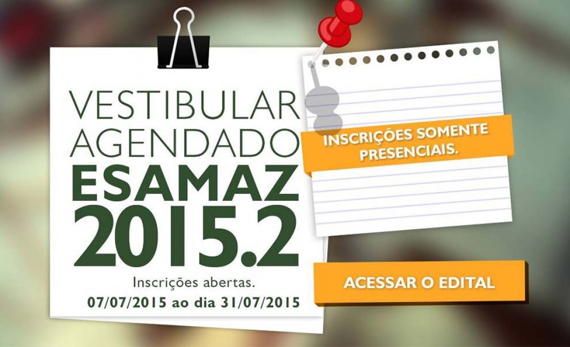 Esamaz abre inscriÃ§Ãµes para vestibular, em BelÃ©m